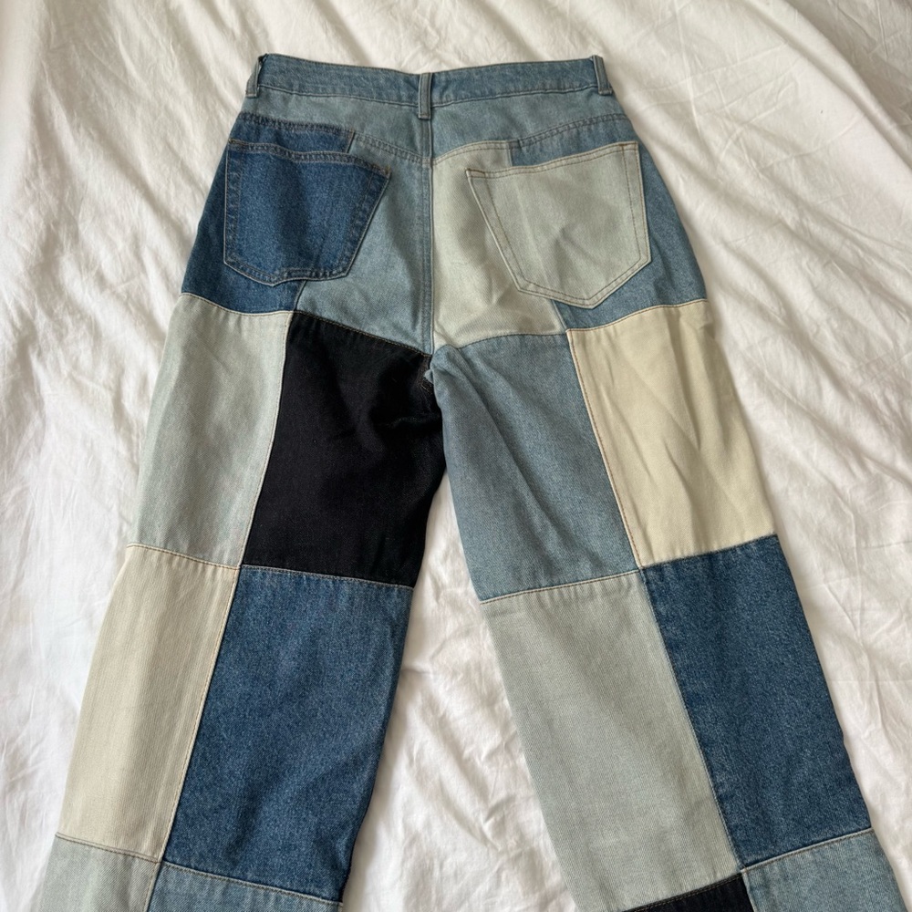 Patchwork Denim Jeans - image 4